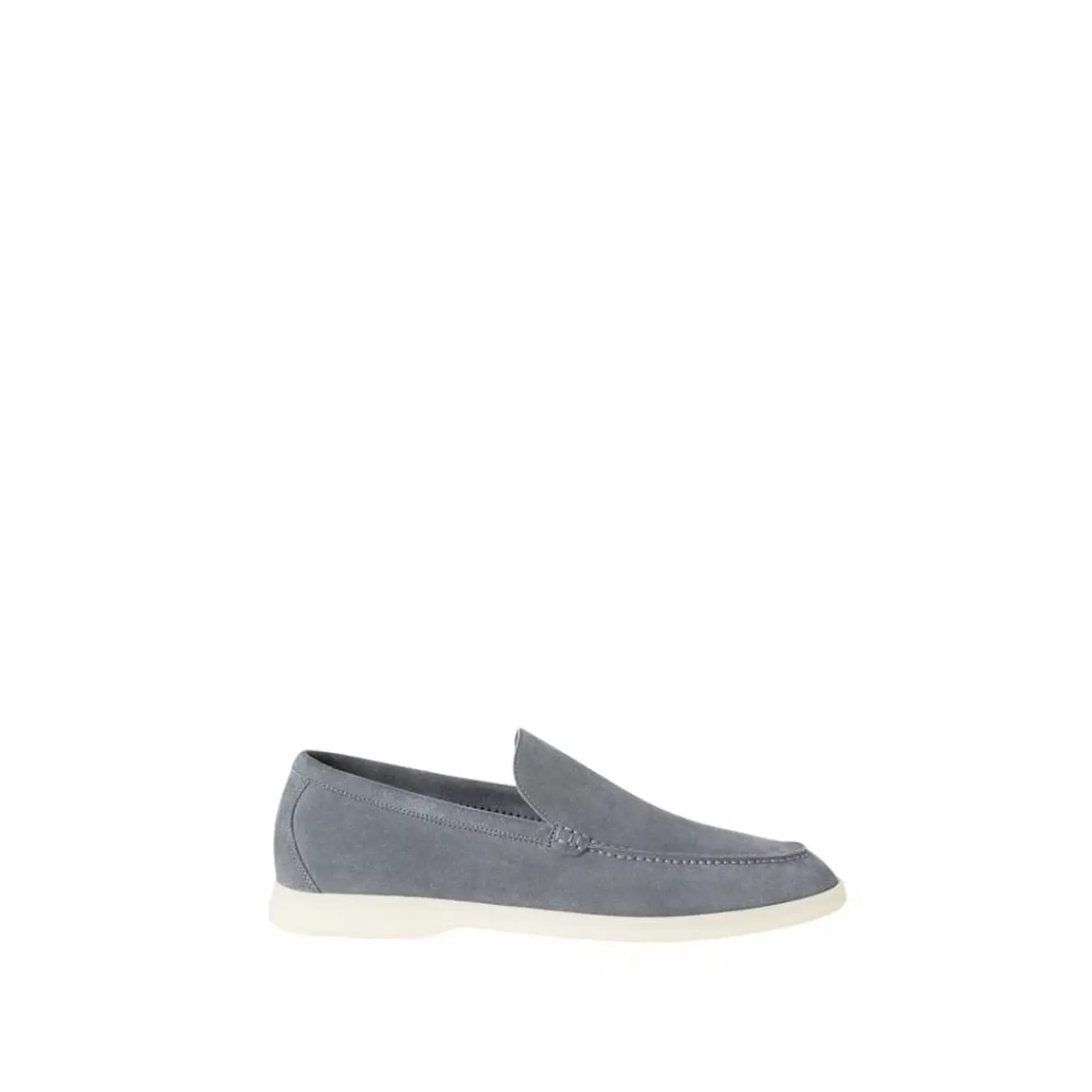 Loro Piana Summer Walk Loafer Suede Frozen Blue image