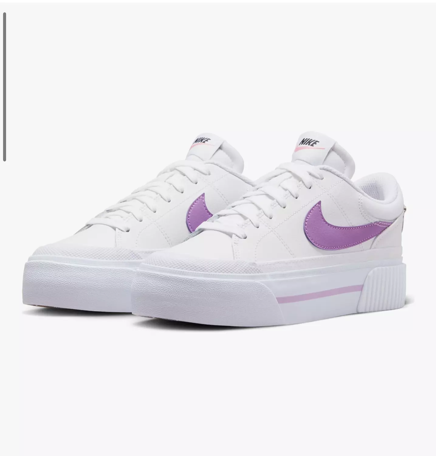 Nike Court Legacy Lift White Rush Fuchsia 1