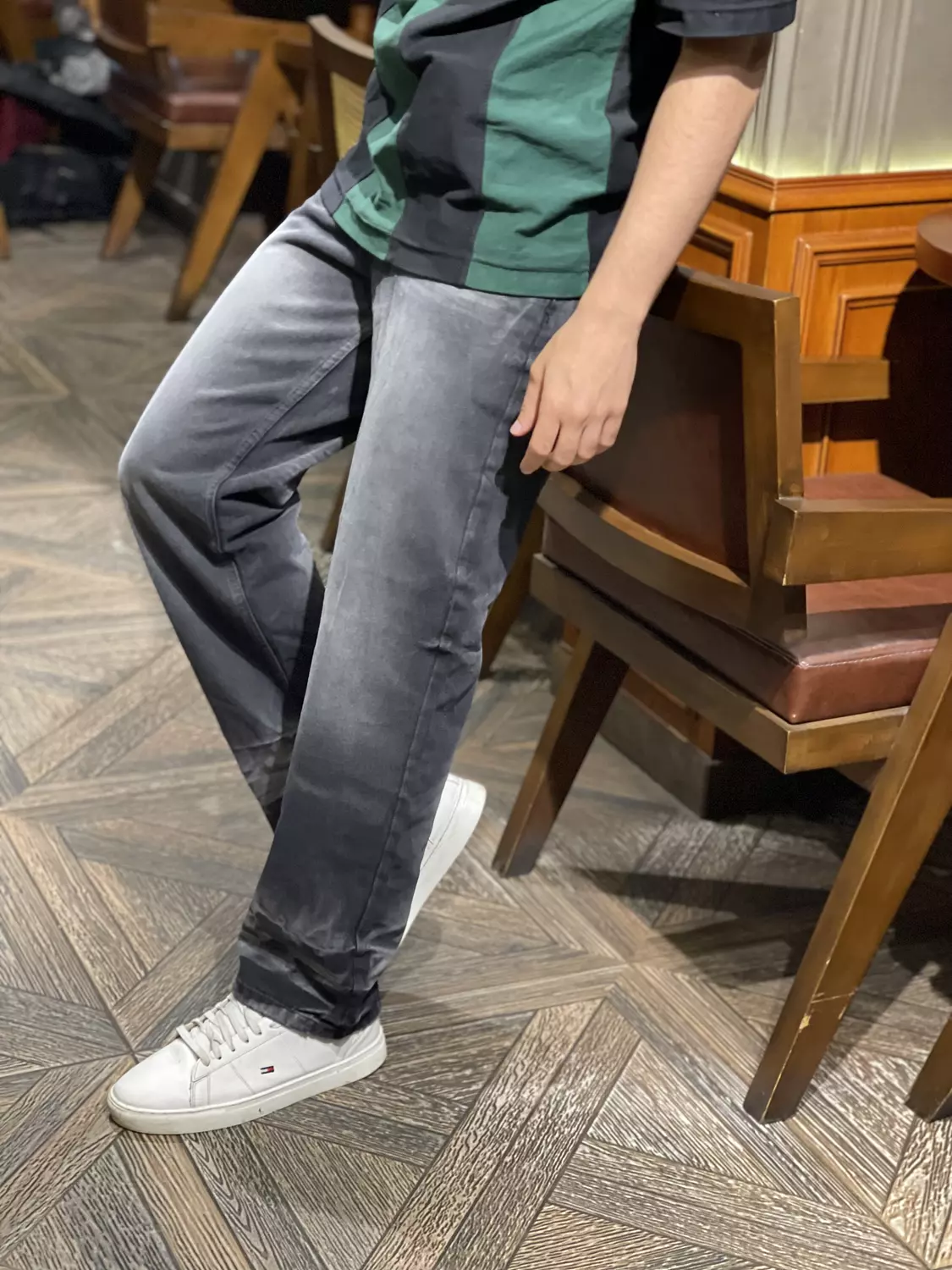 Gray jeans image
