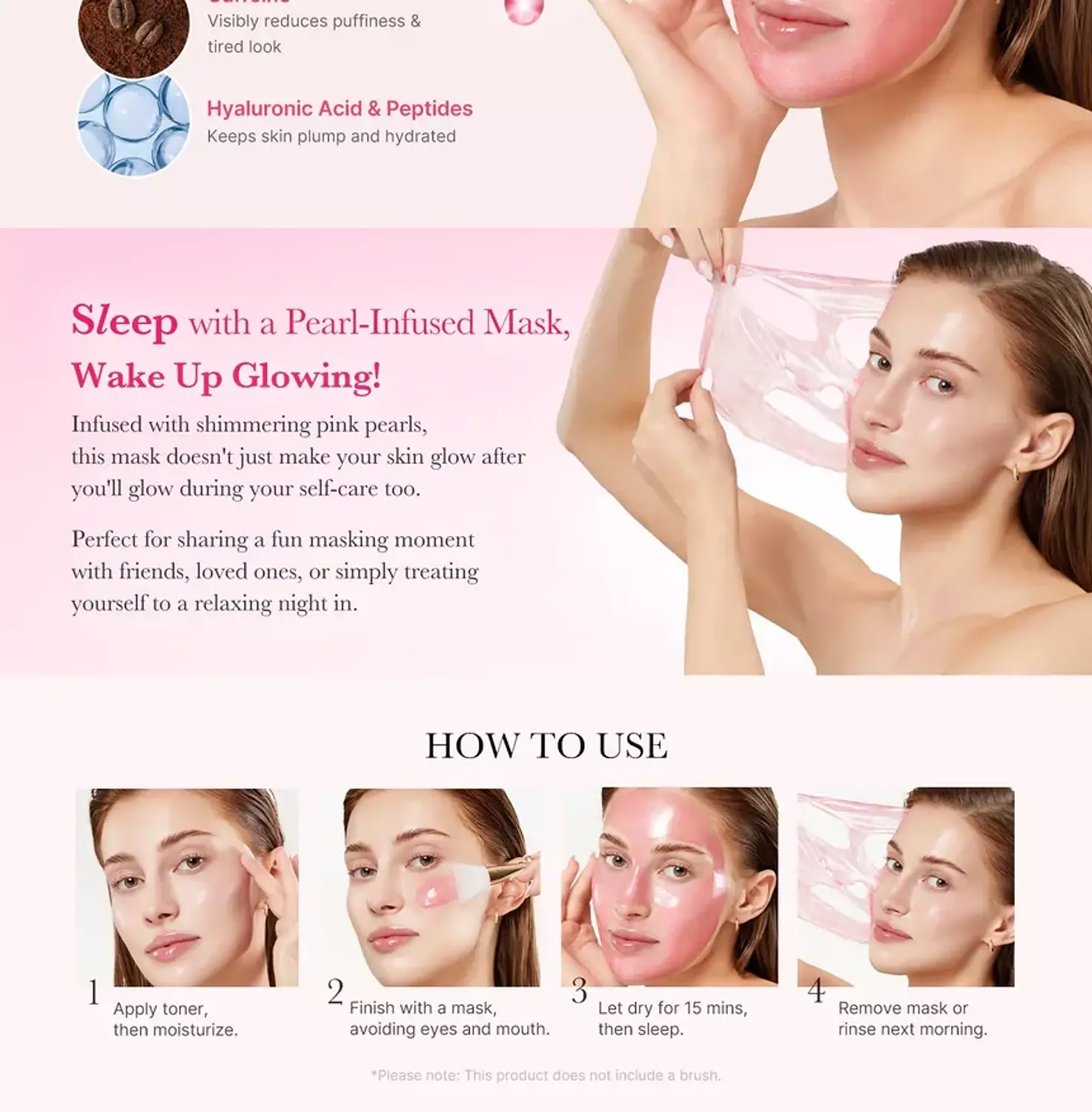 Medicube - PDRN Pink Caffeine Night Wrapping Mask 2