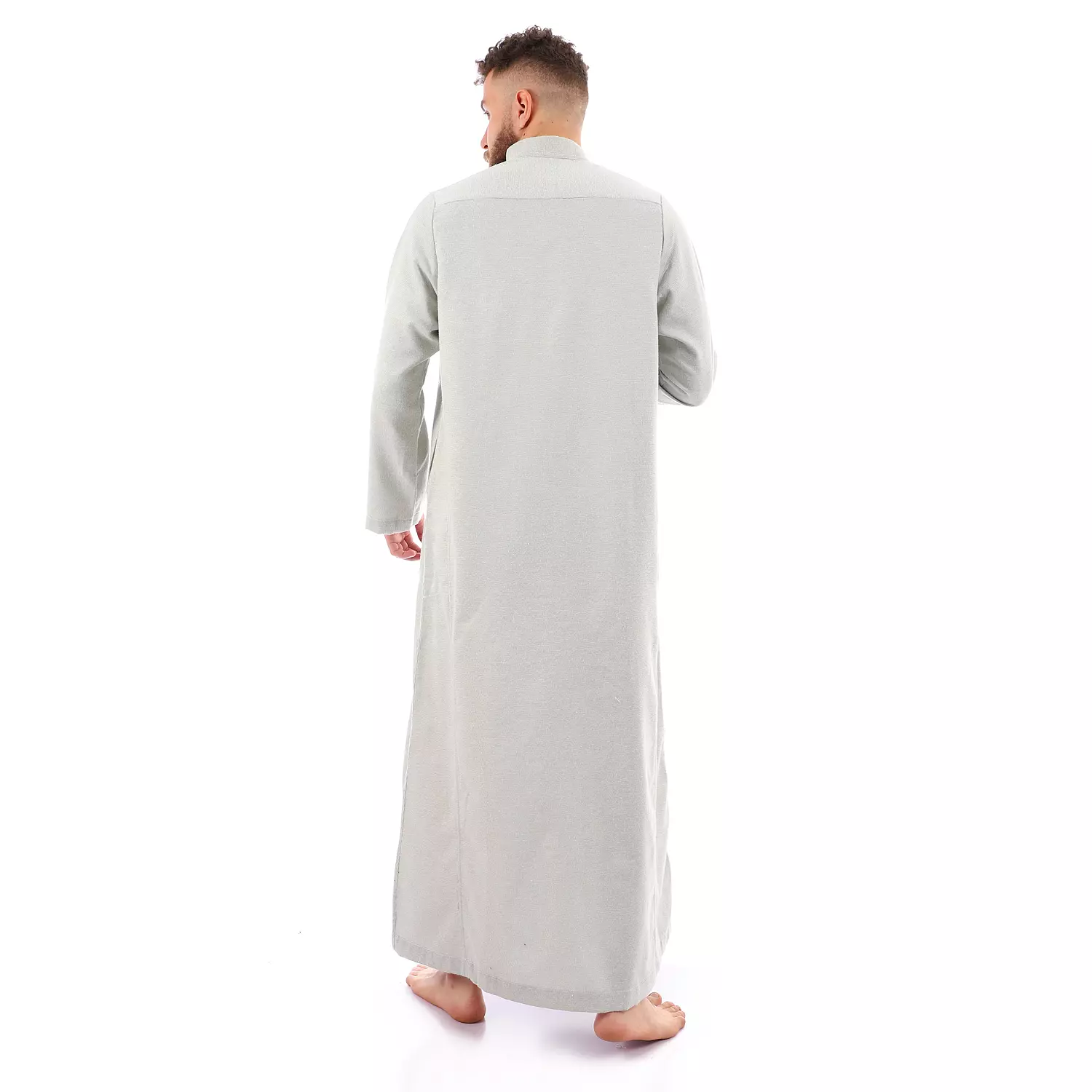 Shorto Men's Kastoor Galabeya - 2348 - Light Grey 4