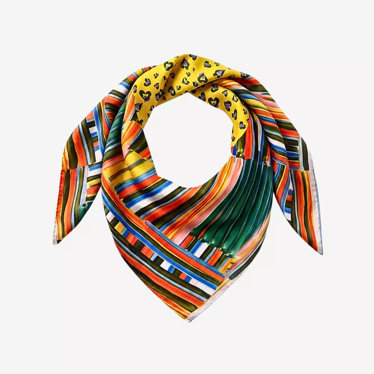 Leopard with a twist scarf image