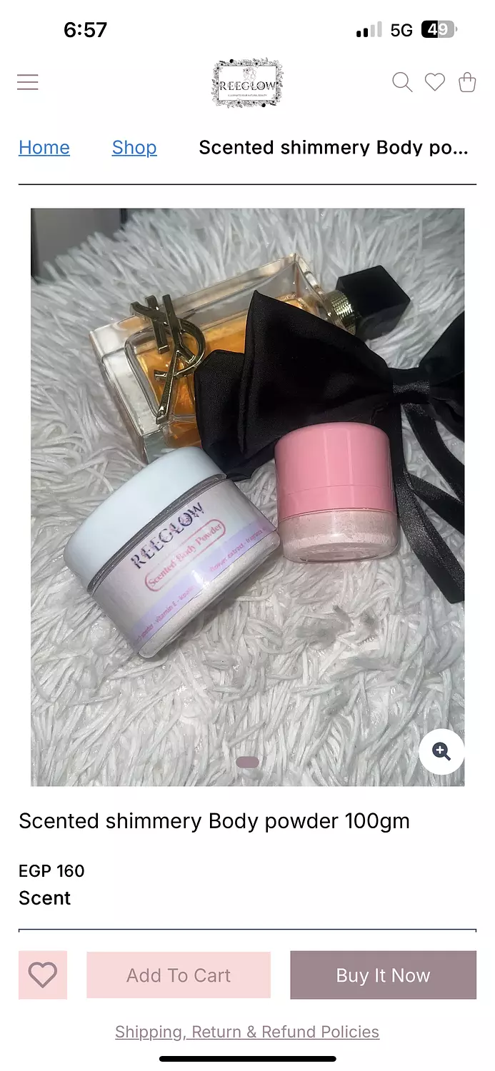 Scented body powder  1