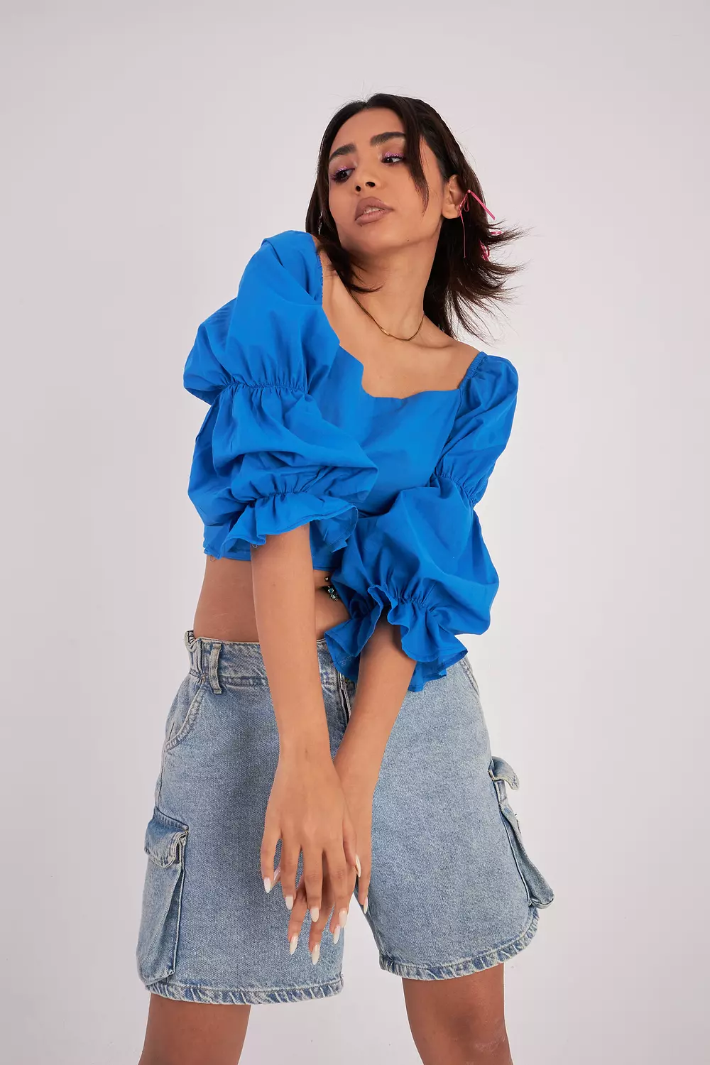 Bubble Bound Square Neck Top 6