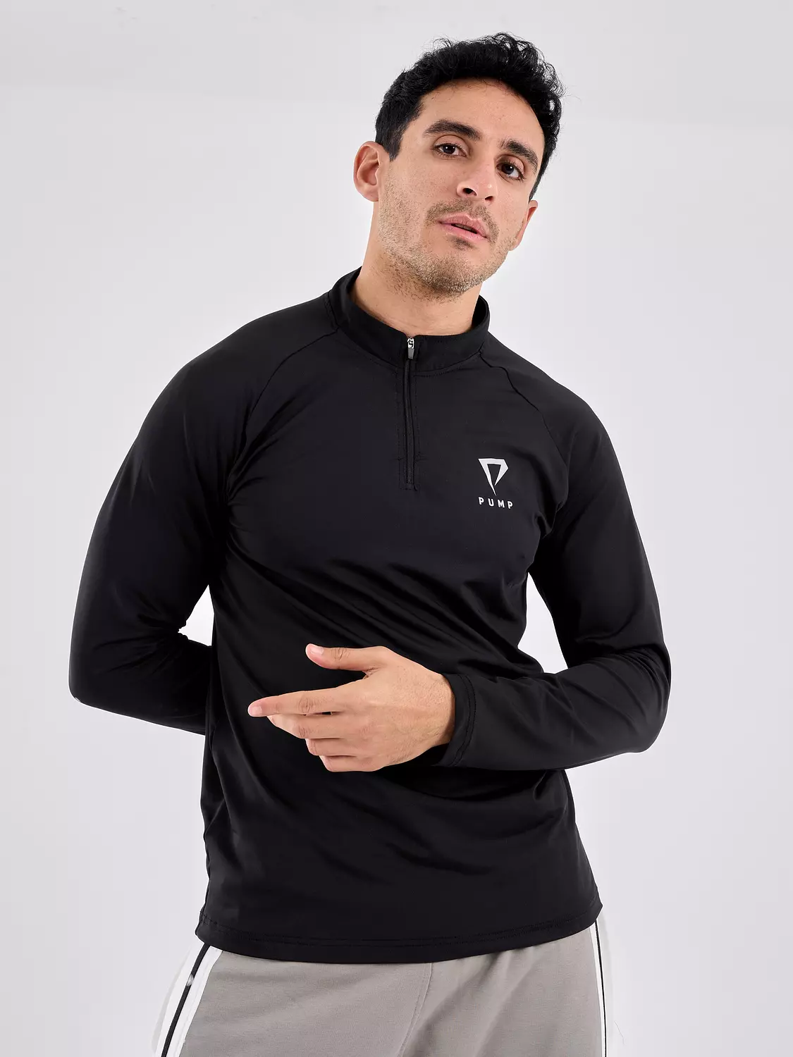 CORE TRAINING QUARTER ZIP-"black’’ hover image