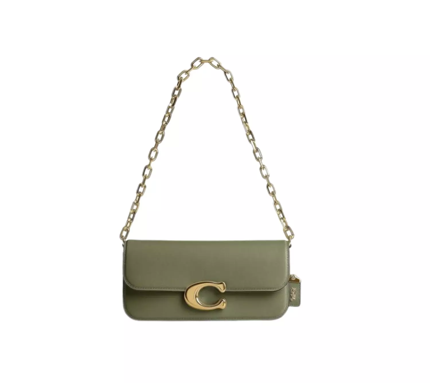 Coach Lux Idol 23 Chain Strap Shoulder Bag, Moss image