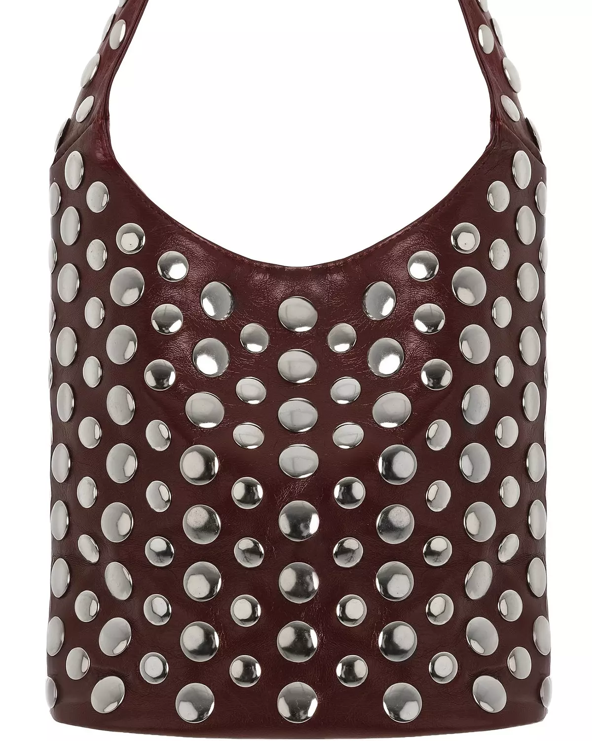 Burgundy Studded Small Bag    1