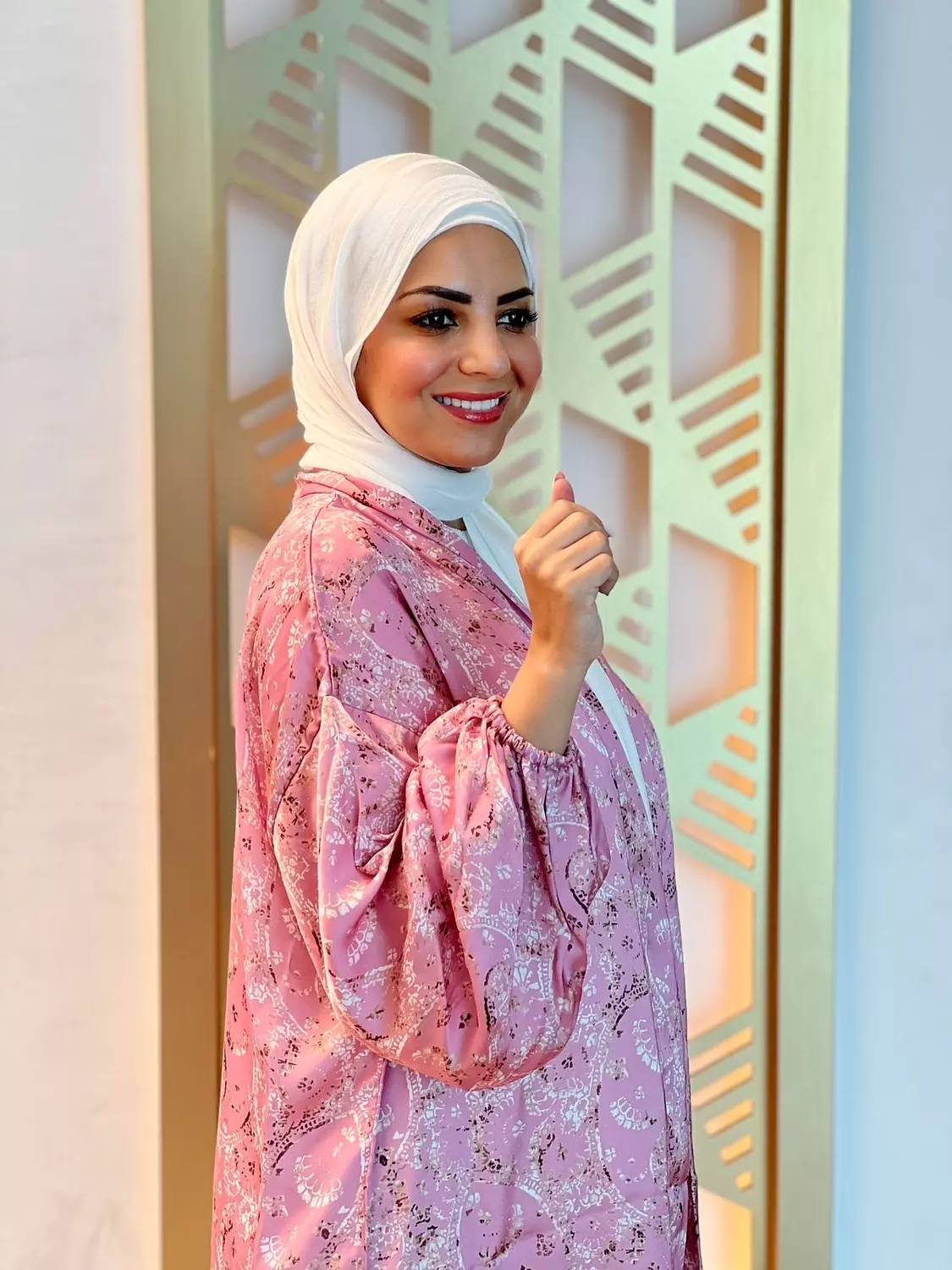 Silk Satin Patterned Cardigan - Kashmir 4
