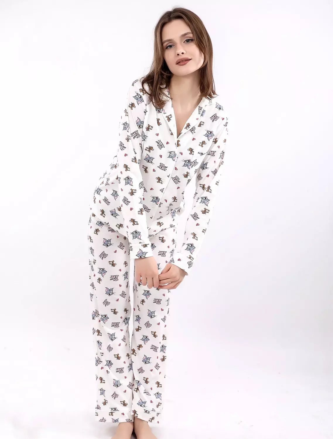 S614 Tom and Jerry Buttoned pajama set 2