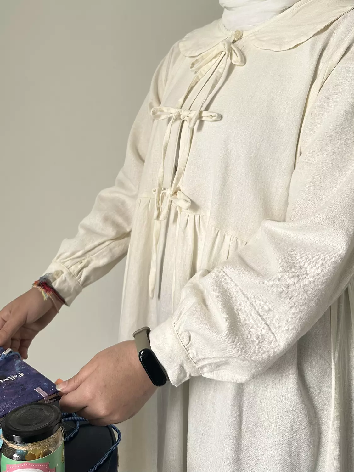 Off white linen tunic (T)  9