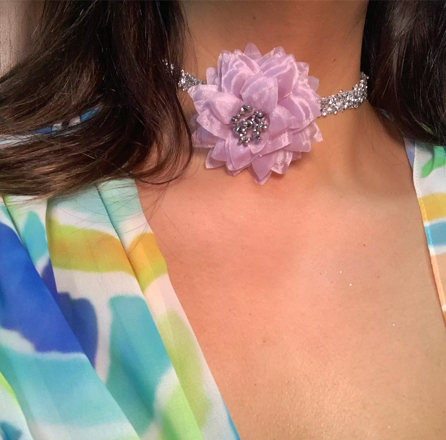 Glittery Purple Flora image