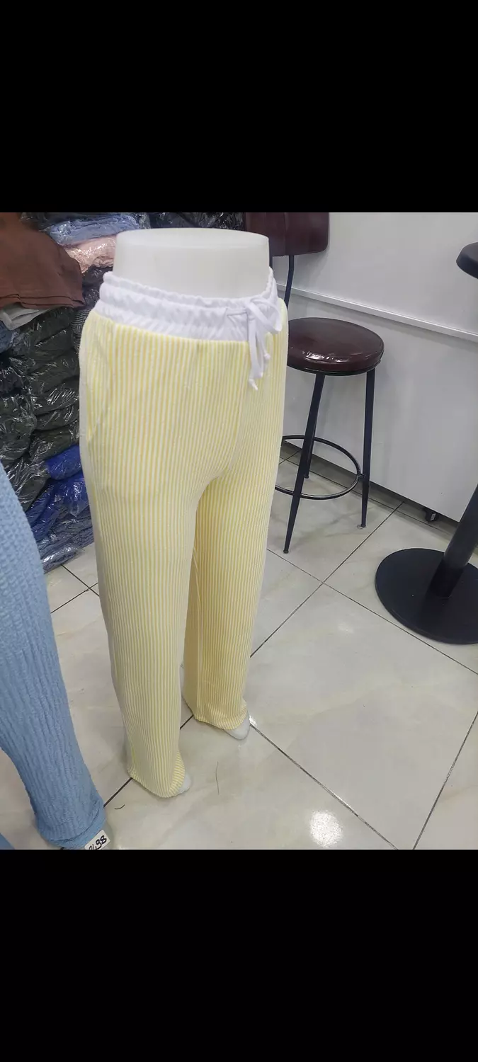 Yellow Stripped Pants hover image