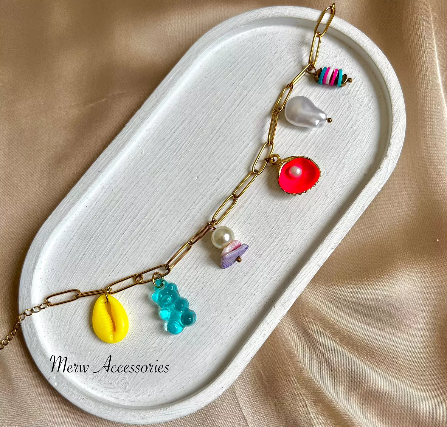 Pink shell anklet  image