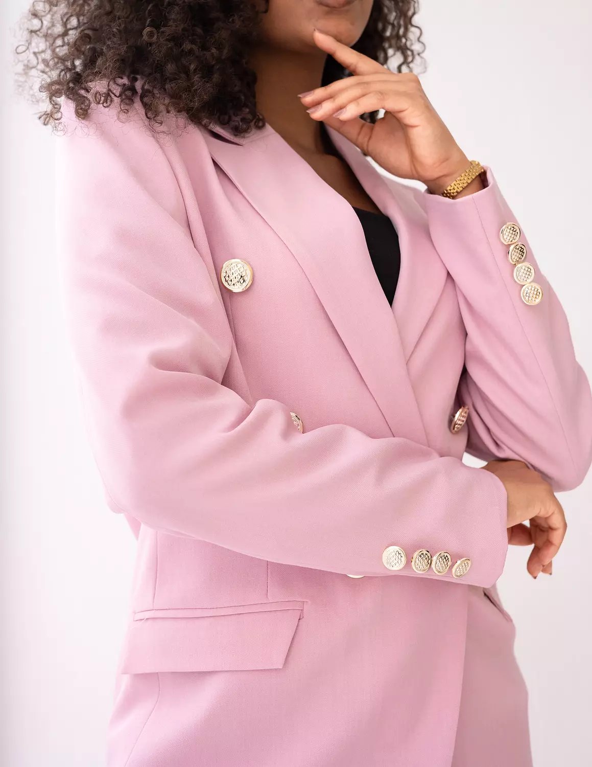 Blush Dream double breasted blazer  4