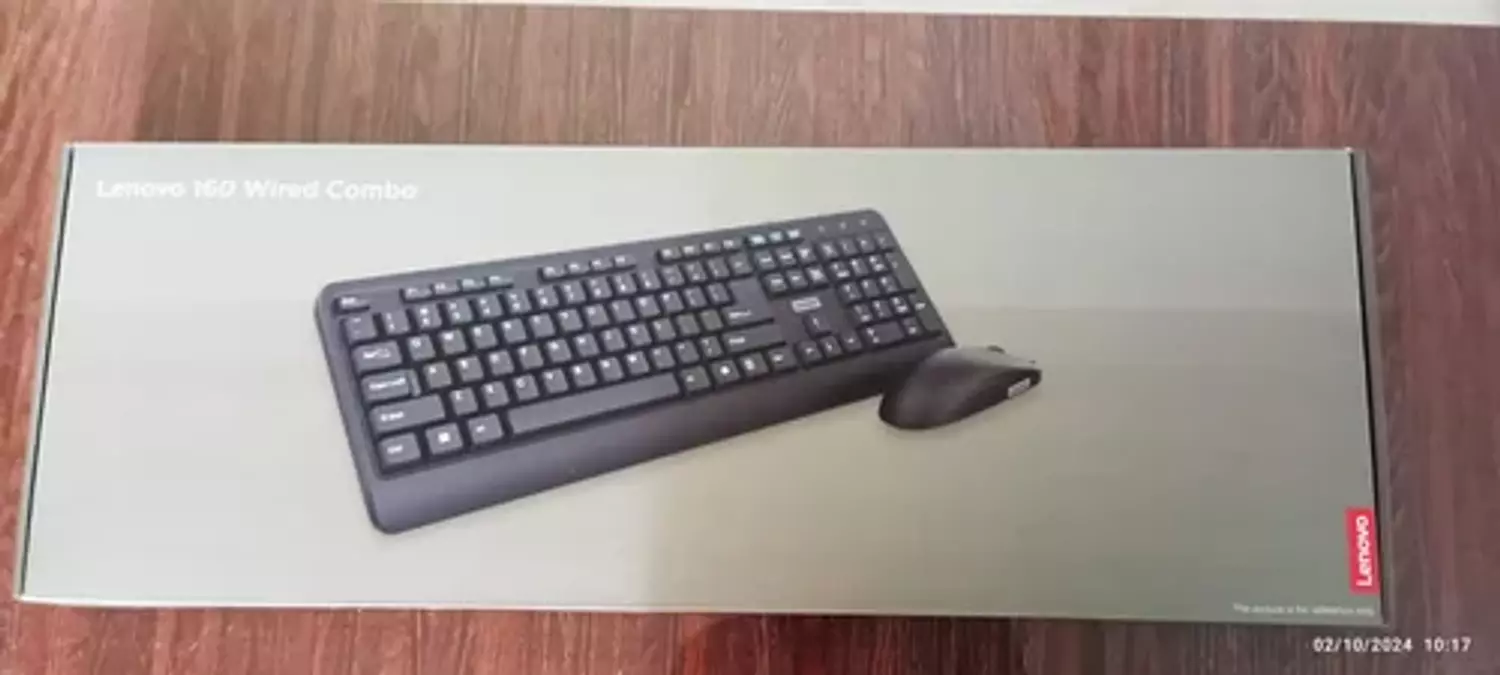 KEYBOARD AND MOUSE LENOVO WIRED 160 image