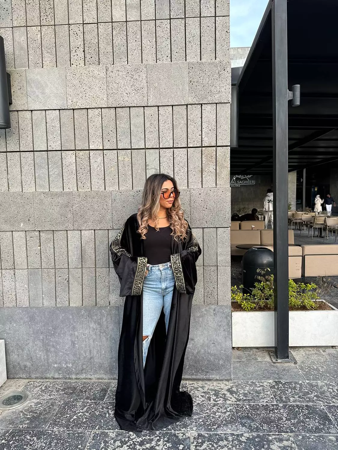 Velvet Black Kaftan 6