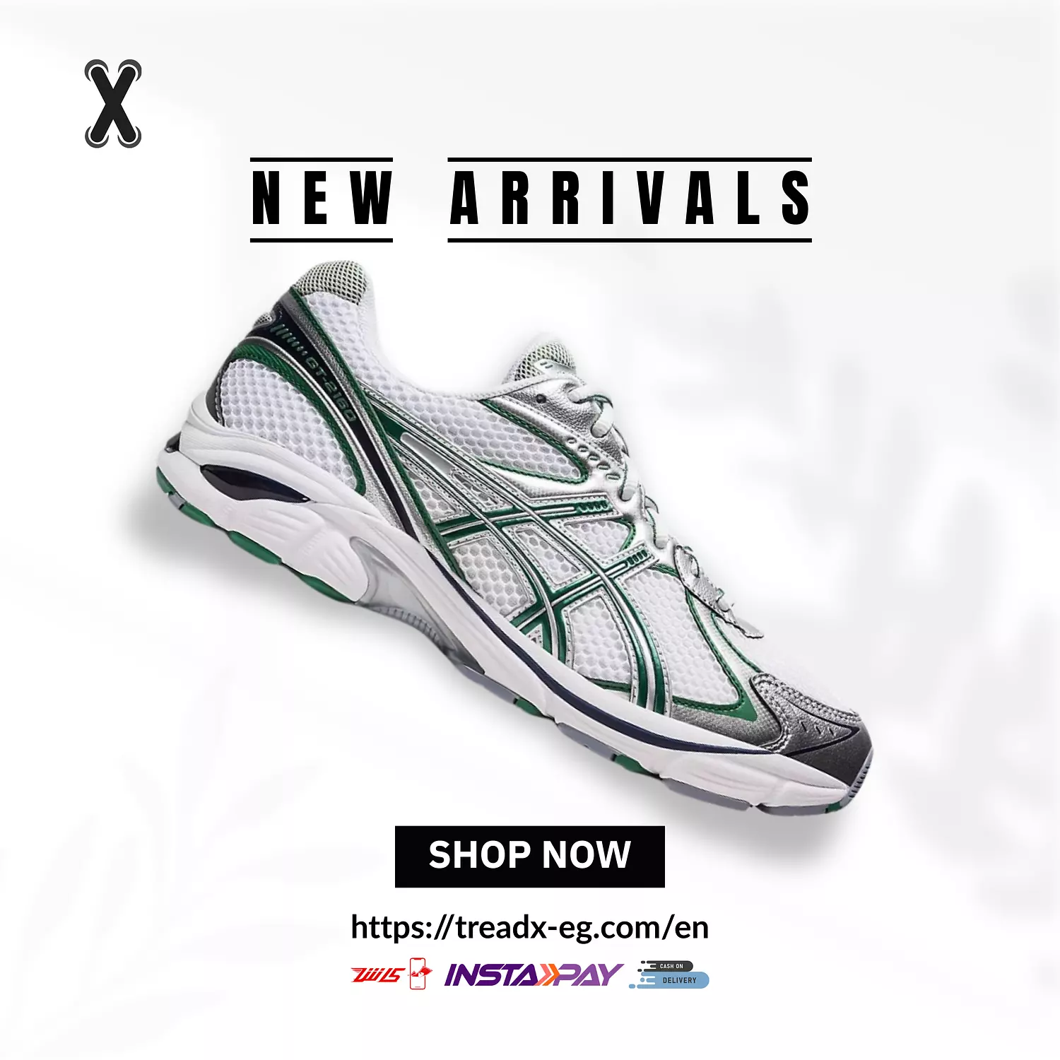 ASICS GT-2160 White Shamrock Green  image