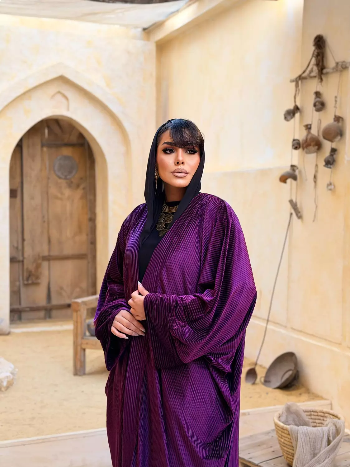 Al Aseel Kuftan In Royal Purple  6