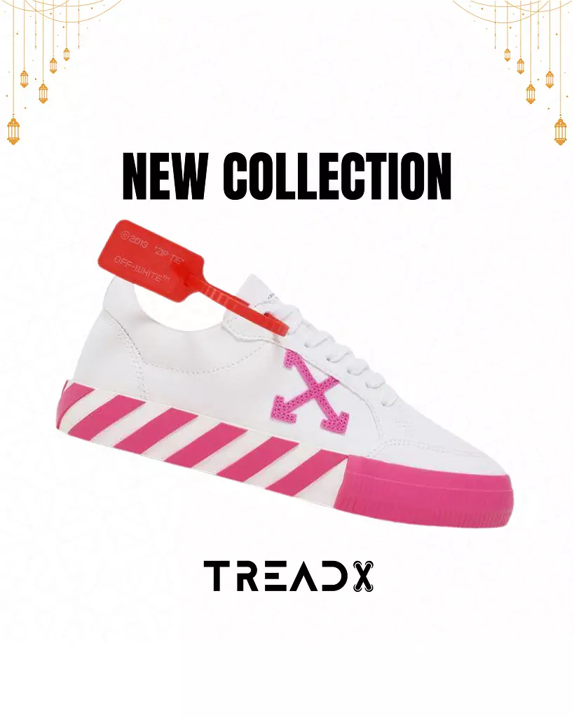 Off-White Wmns Arrow Vulcanized Low 'White Fuchsia'