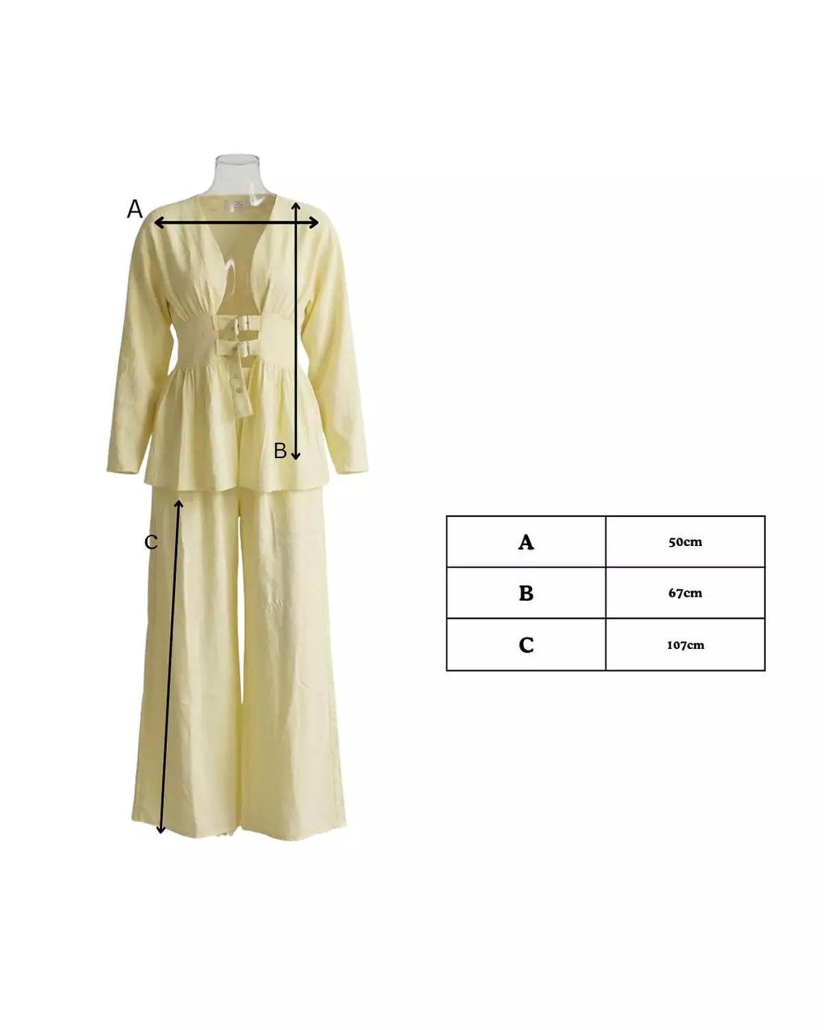 BELTED LENIN SET  2