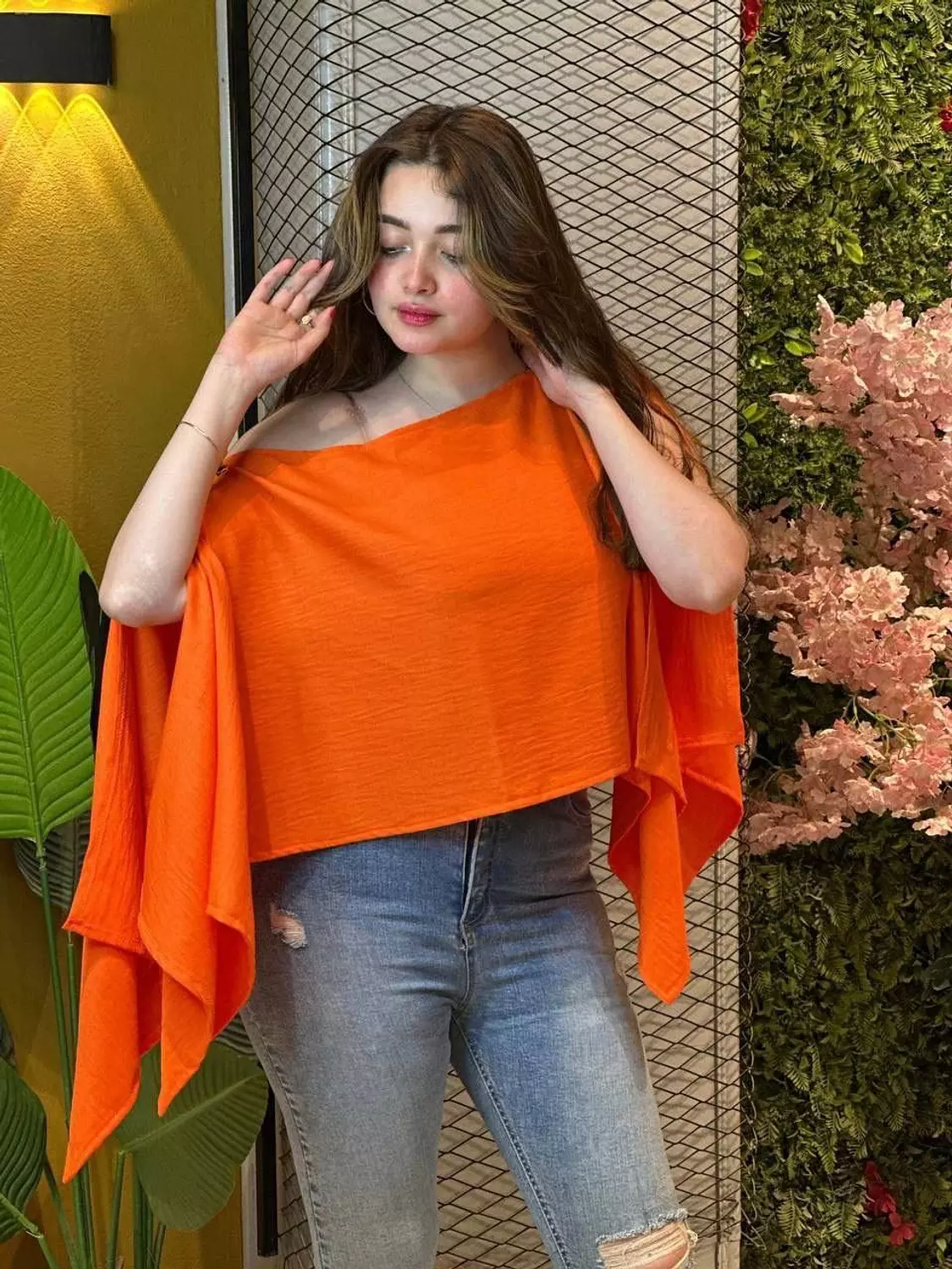 Boho Breeze Crinkled Linen Crop Top 5