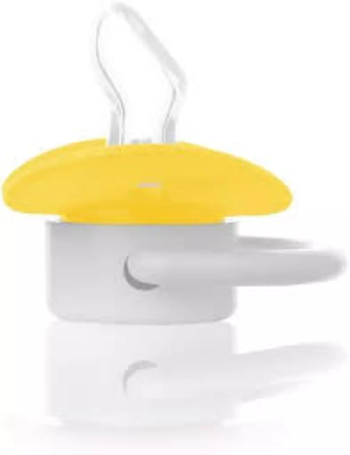 BUBBLES BEVELED SOOTHER + 6M YELLOW image