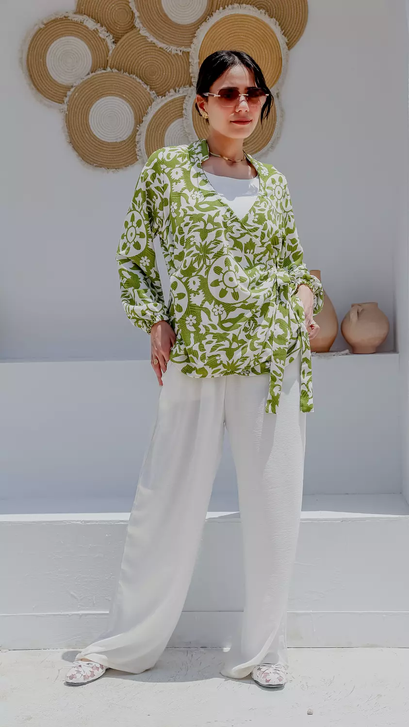 Flora Wrap Blouse 1