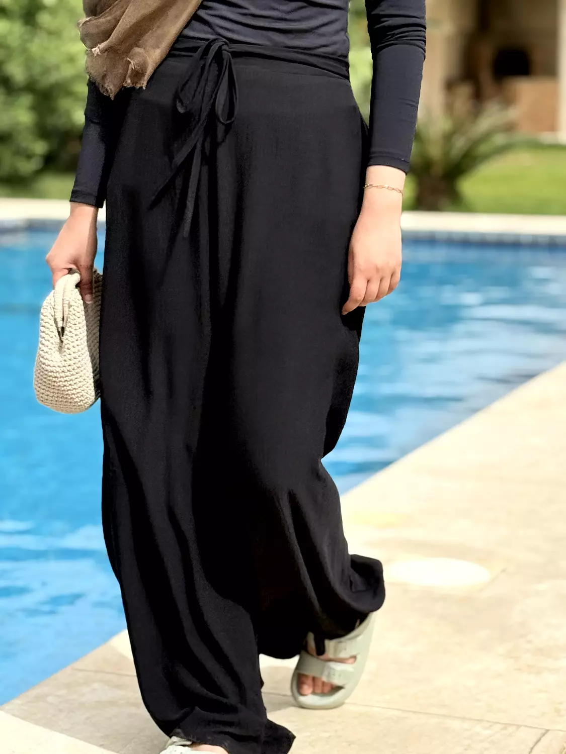 Wide Leg Pants | Black hover image