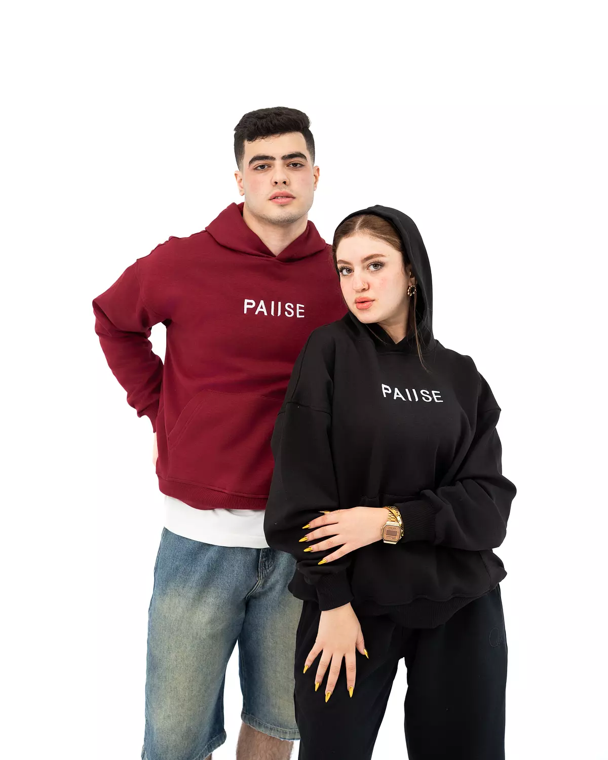 Pause Hoodie _ Burgundy 7