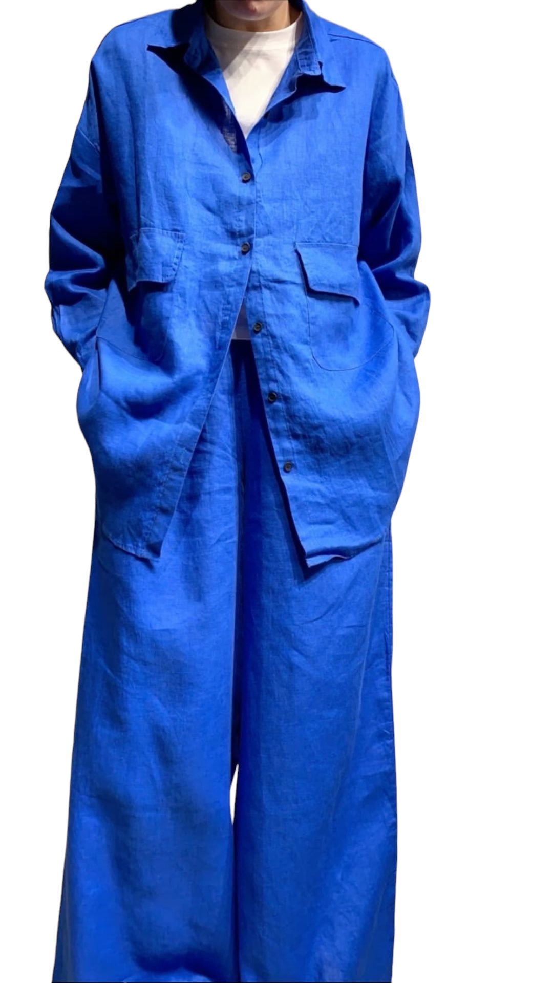 Art boutique Spring and Summer New Linen suit 3