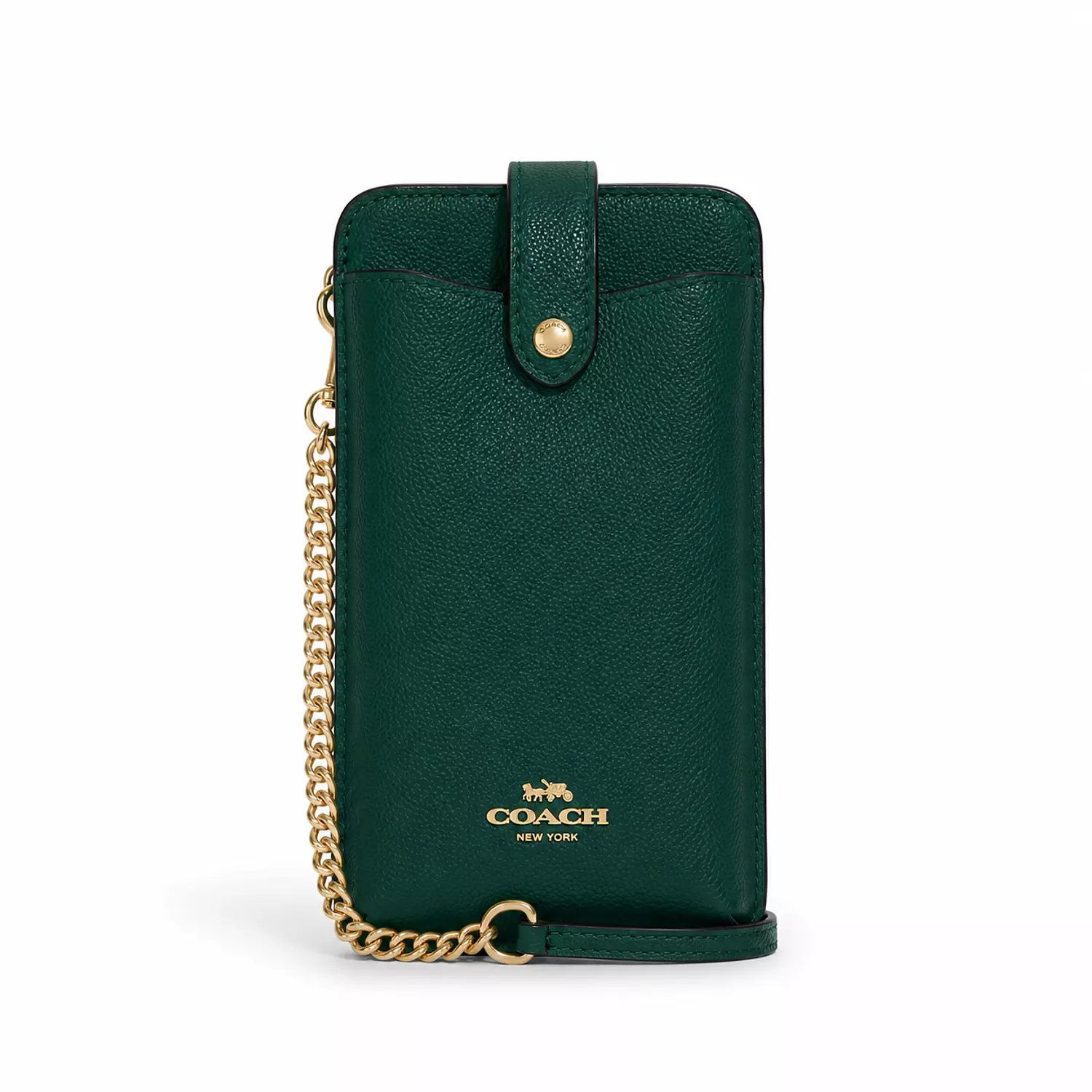 Coach Phone Crossbody In green image
