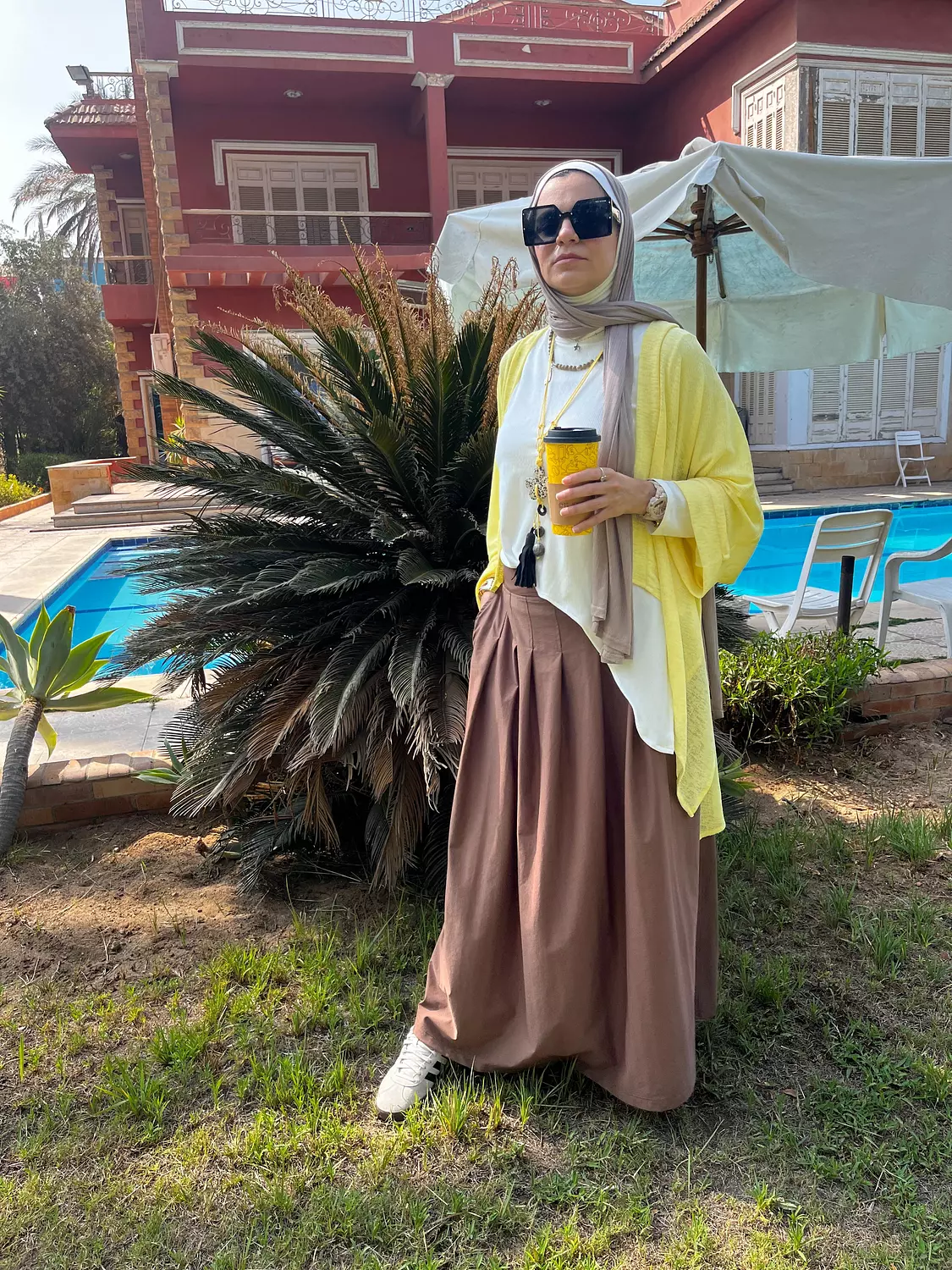 Yellow cardigan  hover image