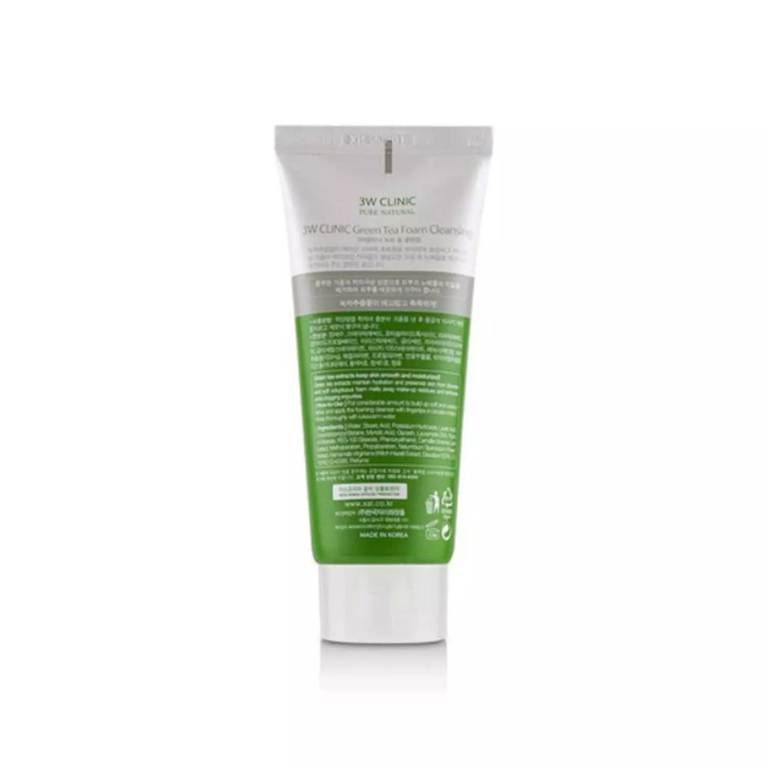 3W Clinic GREEN TEA Foam Cleansing 100 Ml hover image