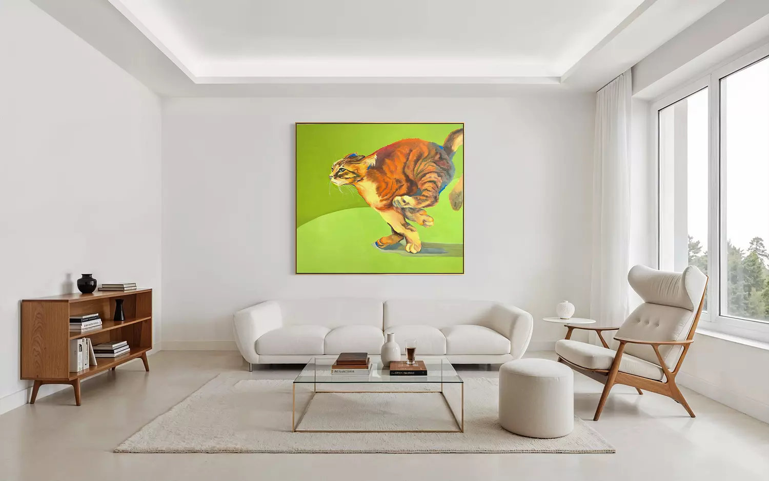 The Impulsive Persona (Green Painting – The Leaping Cat) 2