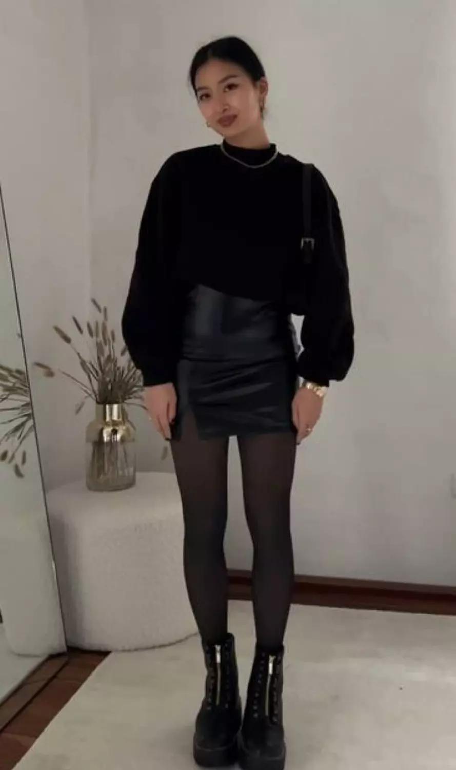 Christmas leather skirt 🎀 1