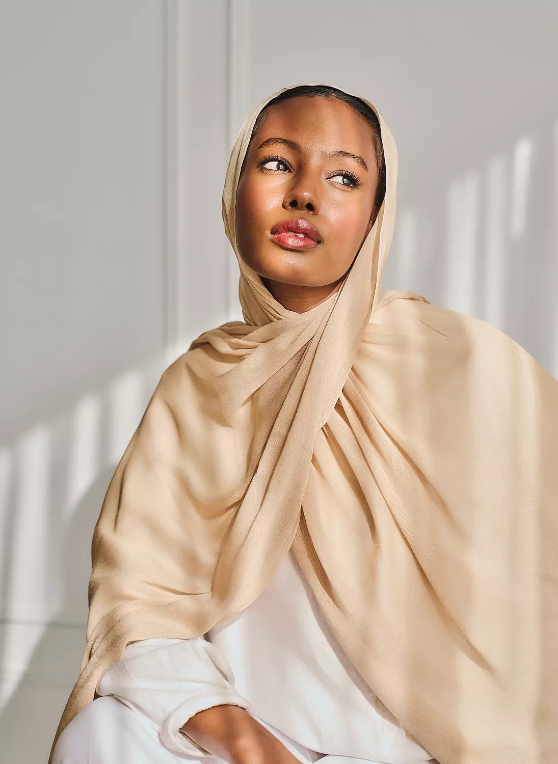 crinkle modal - beige  hover image