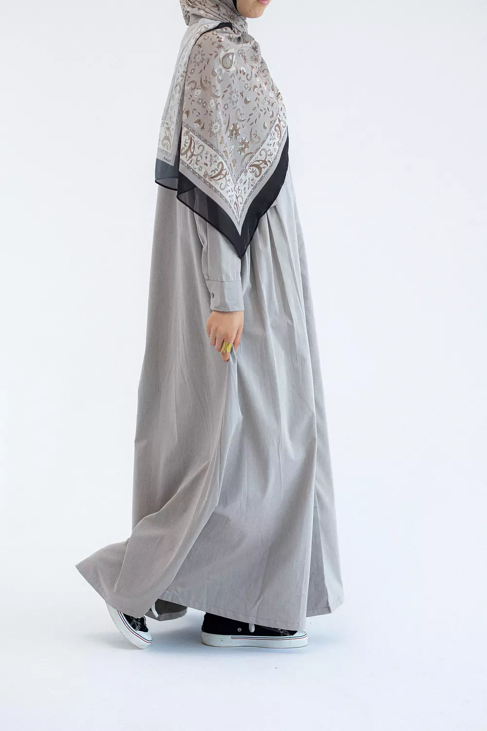 Gray Abaya Dress 4