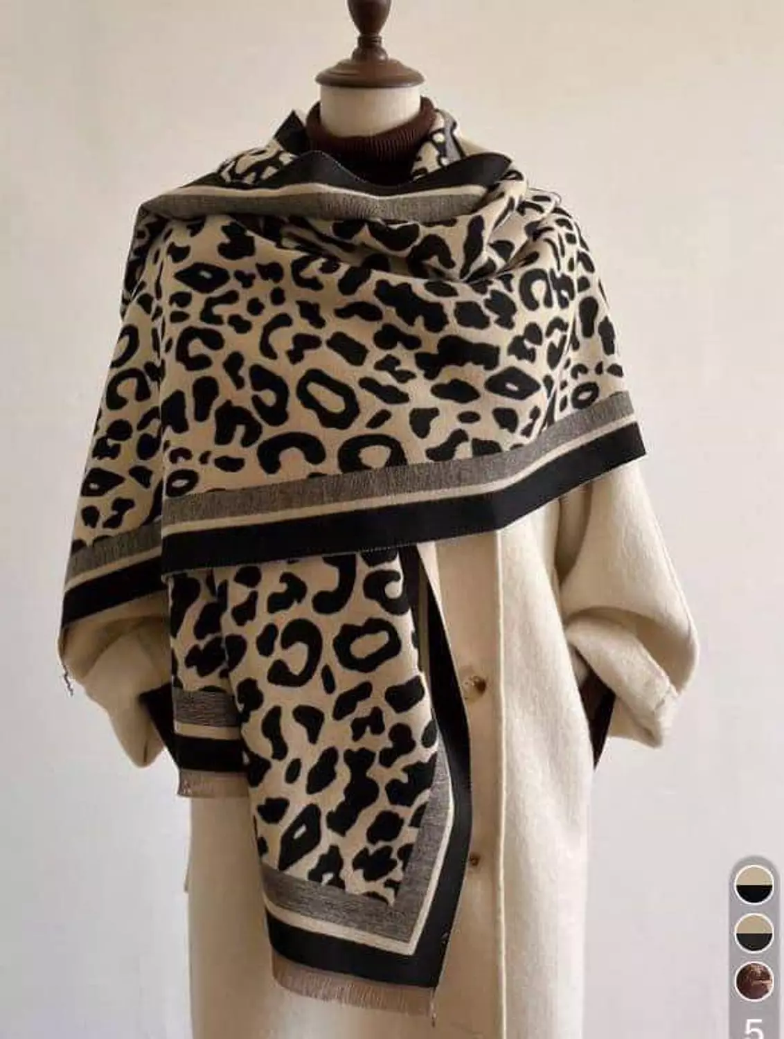 Leopard print scarf  1