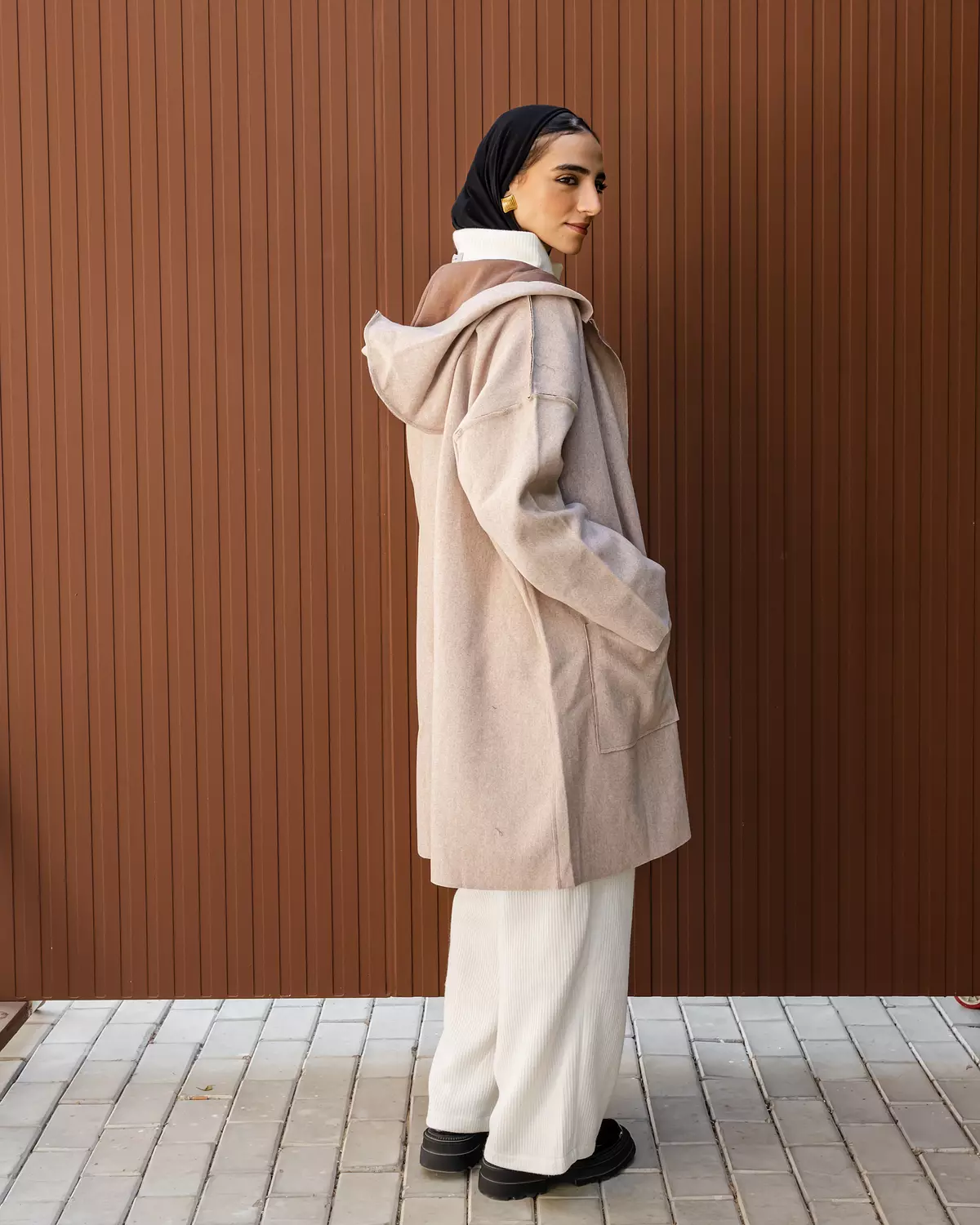 Gogh Coat in Light Beige 2