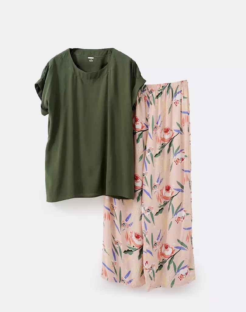 Cotton floral pijama