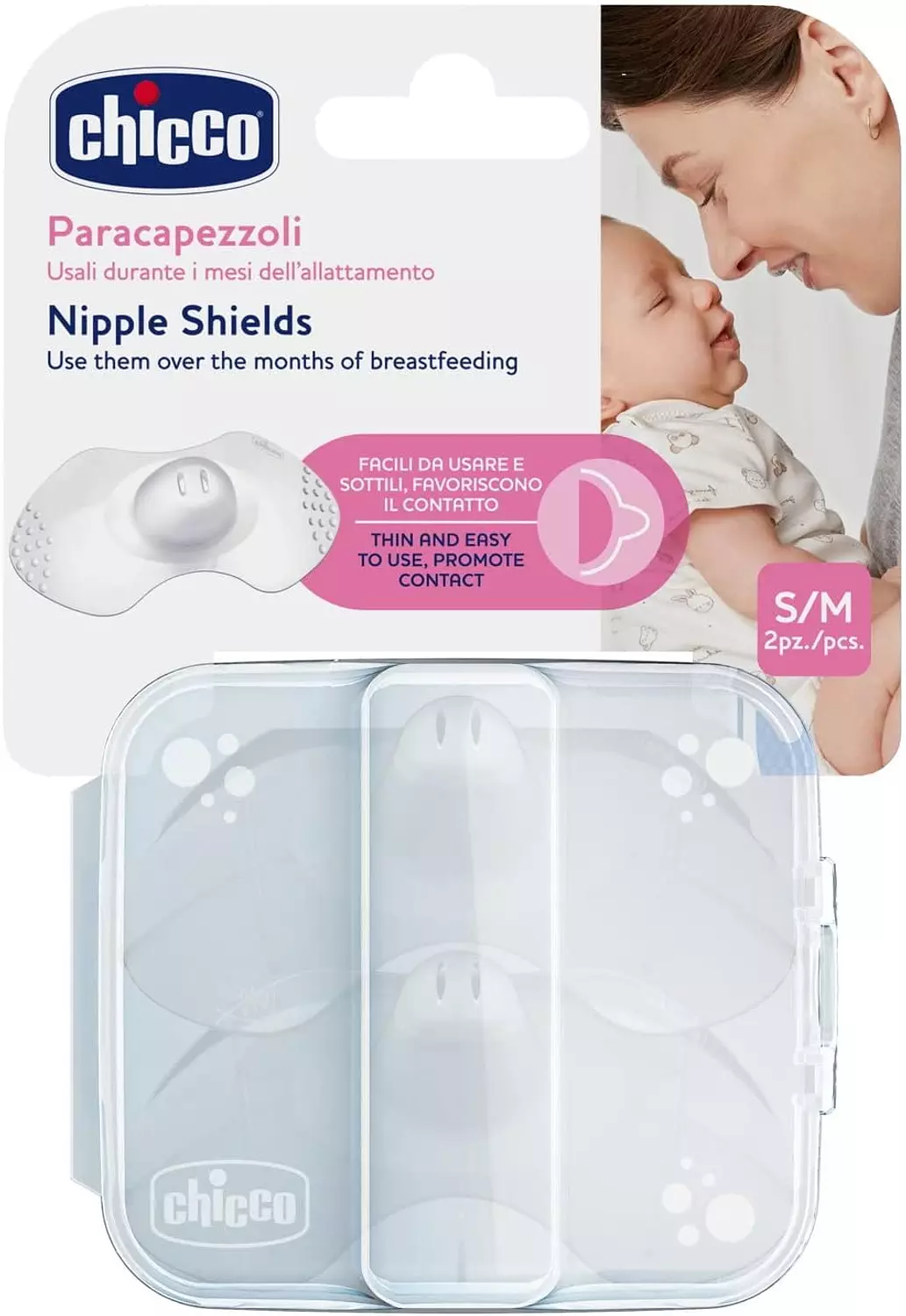 CHICCO NIPPLE SHIELDS S/M 2PCS image