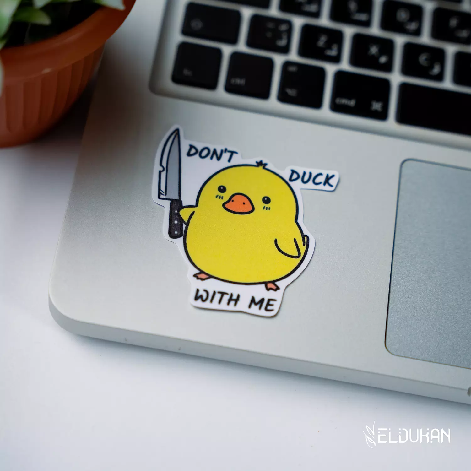 Don't duck with me sticker image