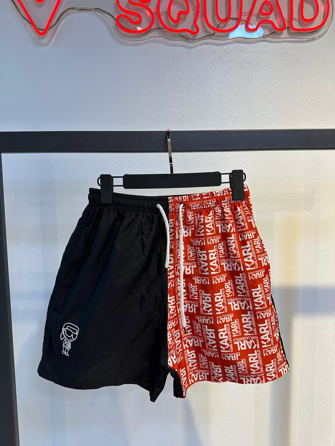 Karl black-red swimming short image