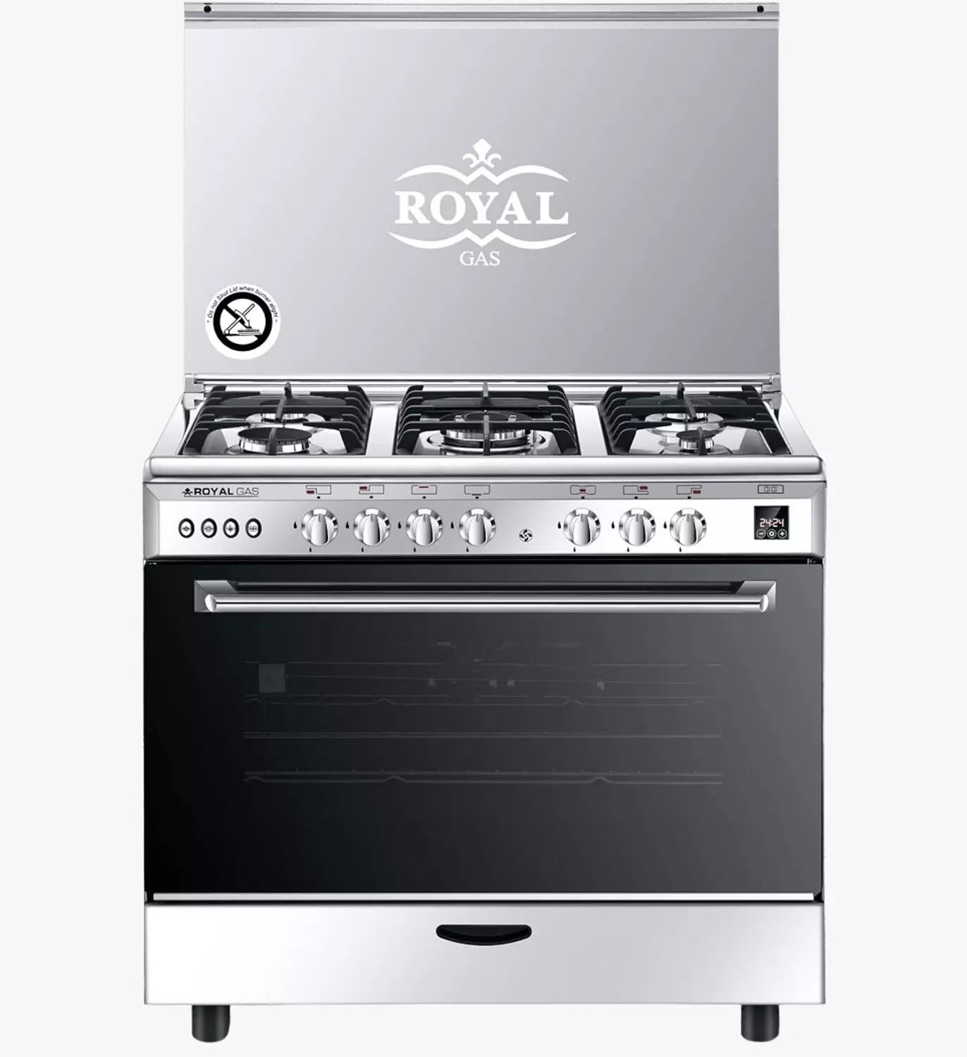 Royal Caesar 90 Cast Digital Gas Cooker with Fan image