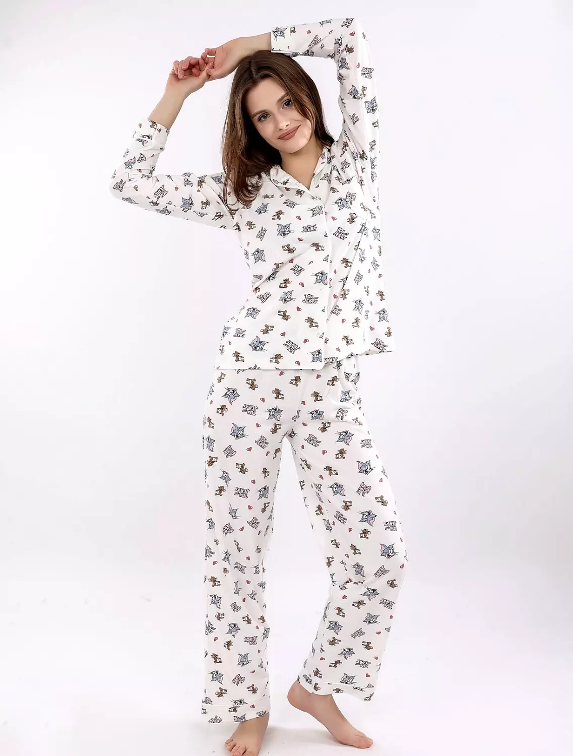 S614 Tom and Jerry Buttoned pajama set 5