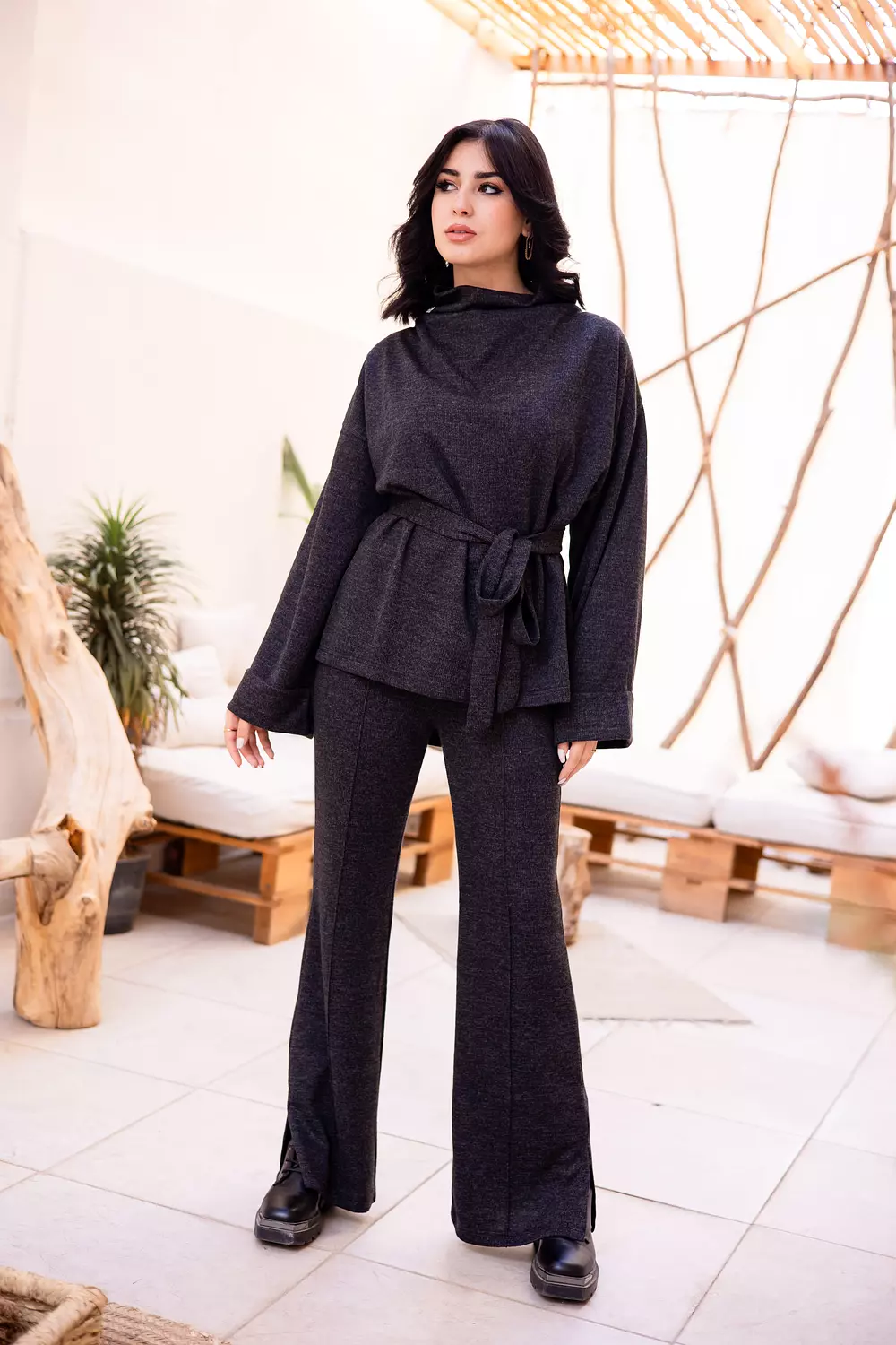 Cozy Multi-way set in dark grey  1