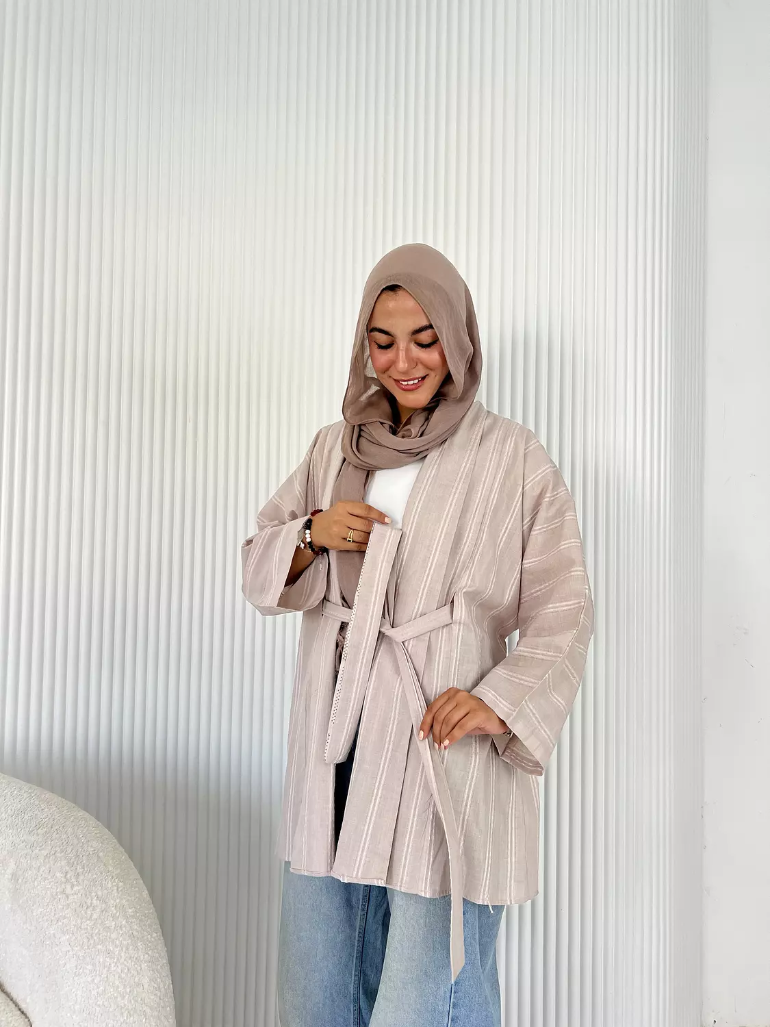 Summer Breeze Beige Cardigan 1