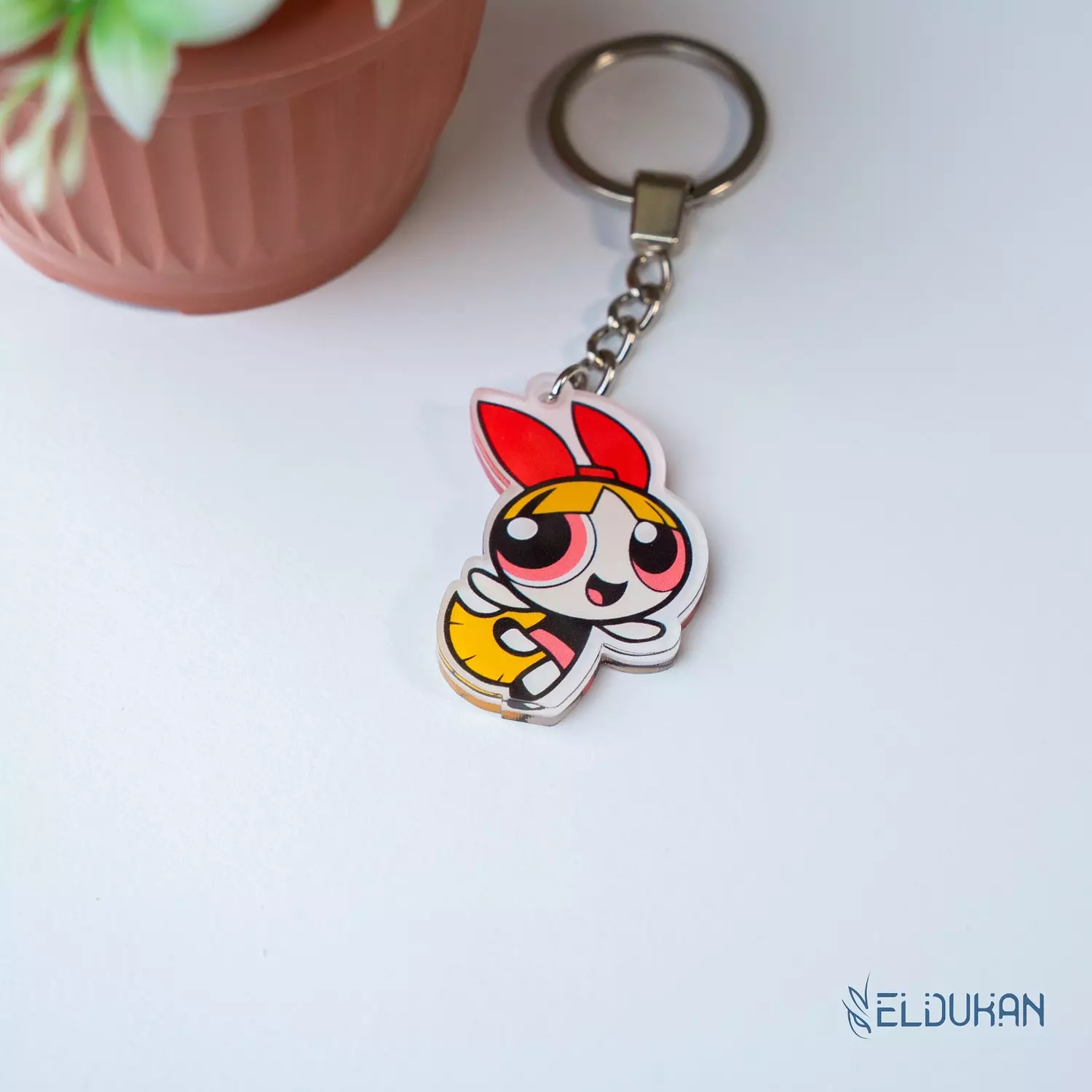 Blossom acrylic keychain image