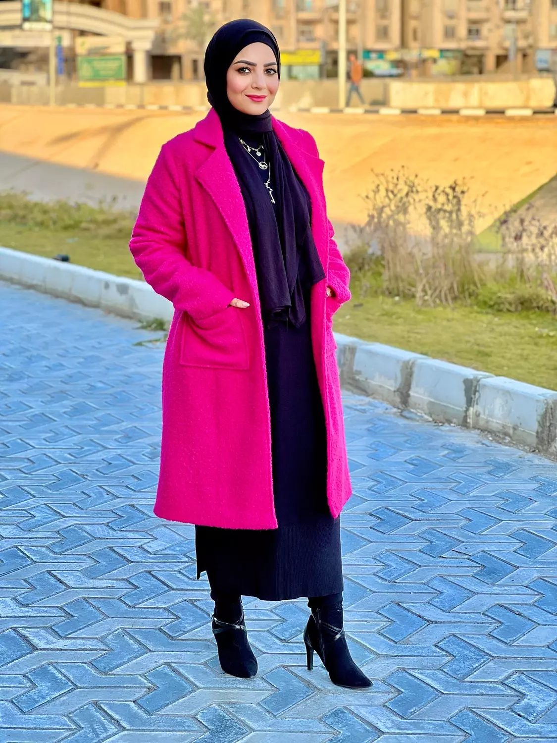 Fleece Winter Coat - Fuchsia 3