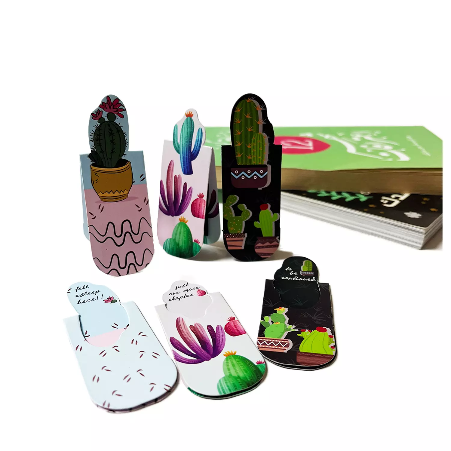 Memo  Magnetic Bookmarks "Cactus" (3 pcs) 2